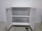 White Double Door Storage Cabinet