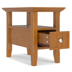 Acadian Narrow Side Table with Drawer