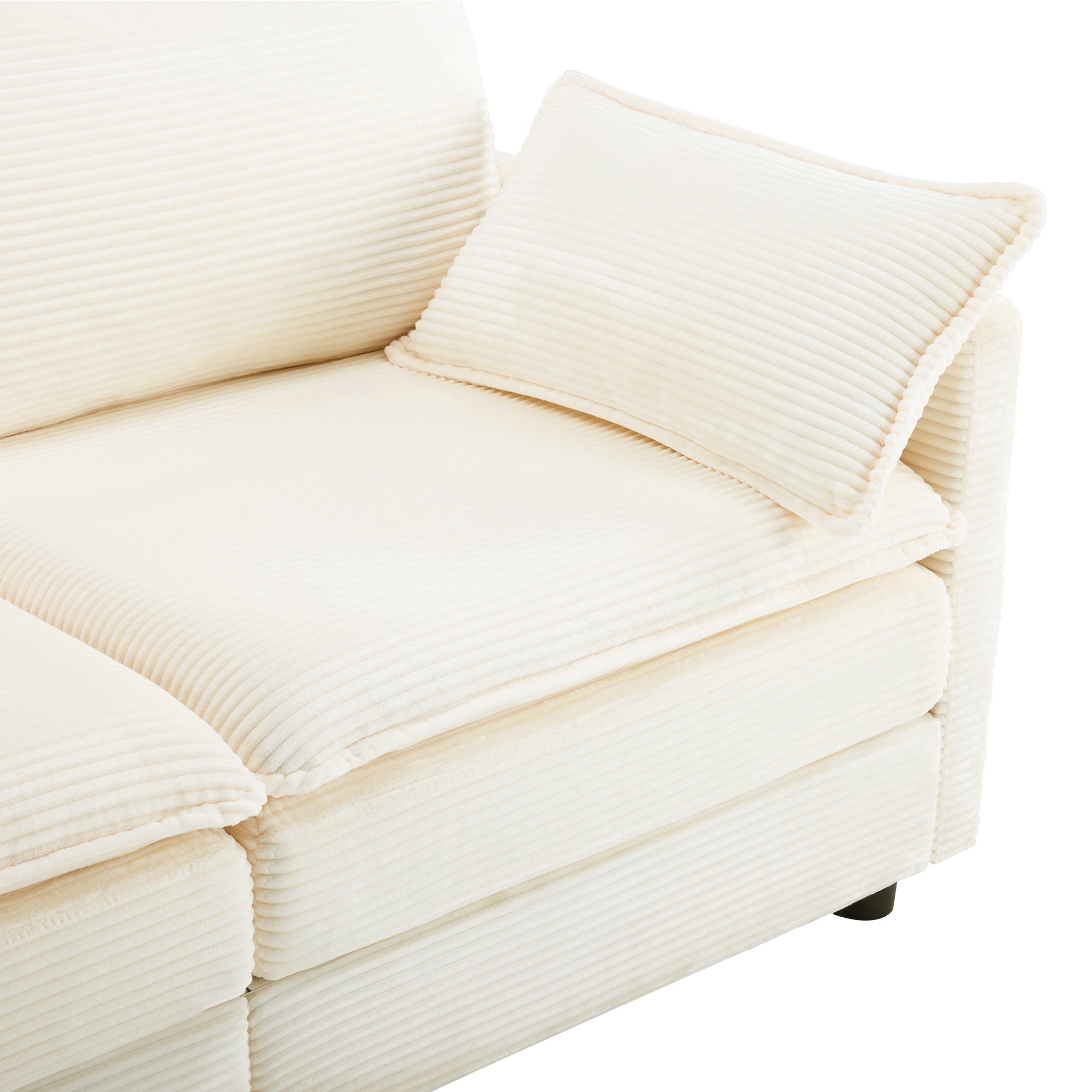 69" Plush Cloud Loveseat: Modular 2-Seater Sectional Sofa