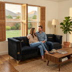 Mosharong 55" Sofa - Luxurious Velvet Seating