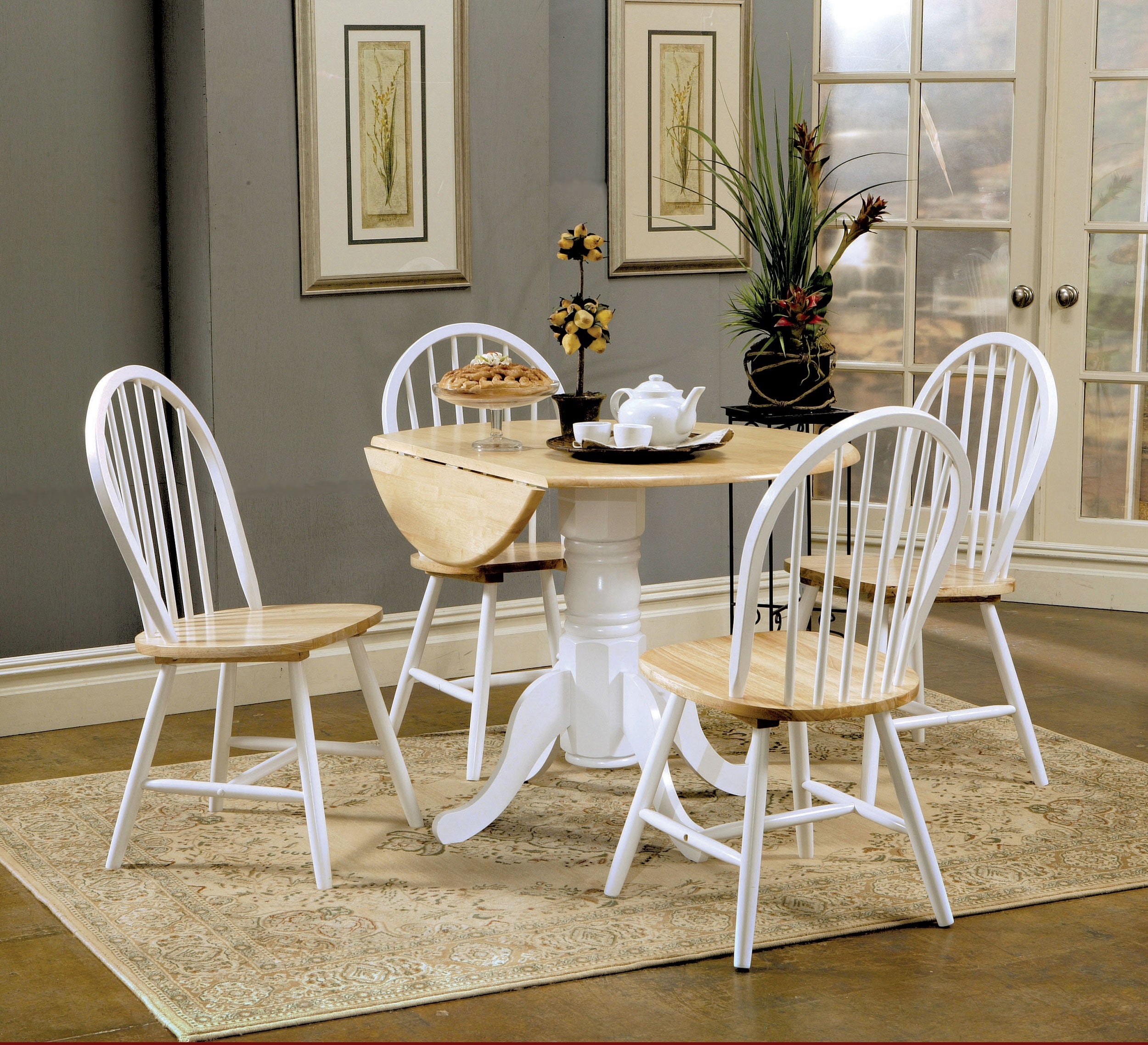 Cinder Wood Dining Side Chair White (Set of 4)-CoasterEveryday