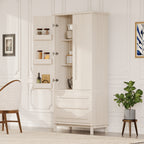 70" Kitchen Pantry Cabinet with 2 Cabinet Shelves