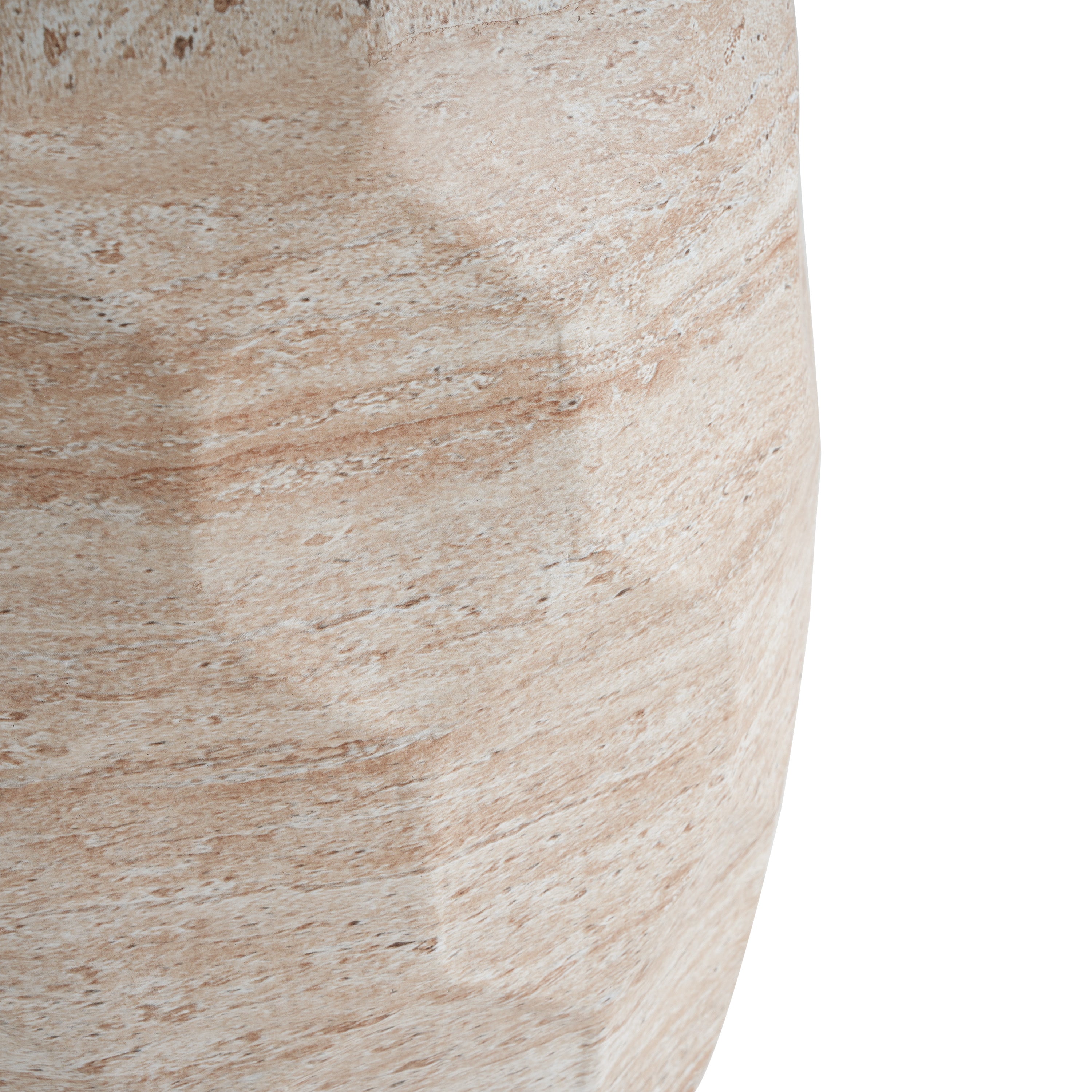 Outdoor/Indoor Lightweight Concrete Side Table - Travertine Finish