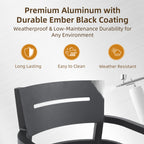 5-Piece Outdoor Pedestal Dining Set