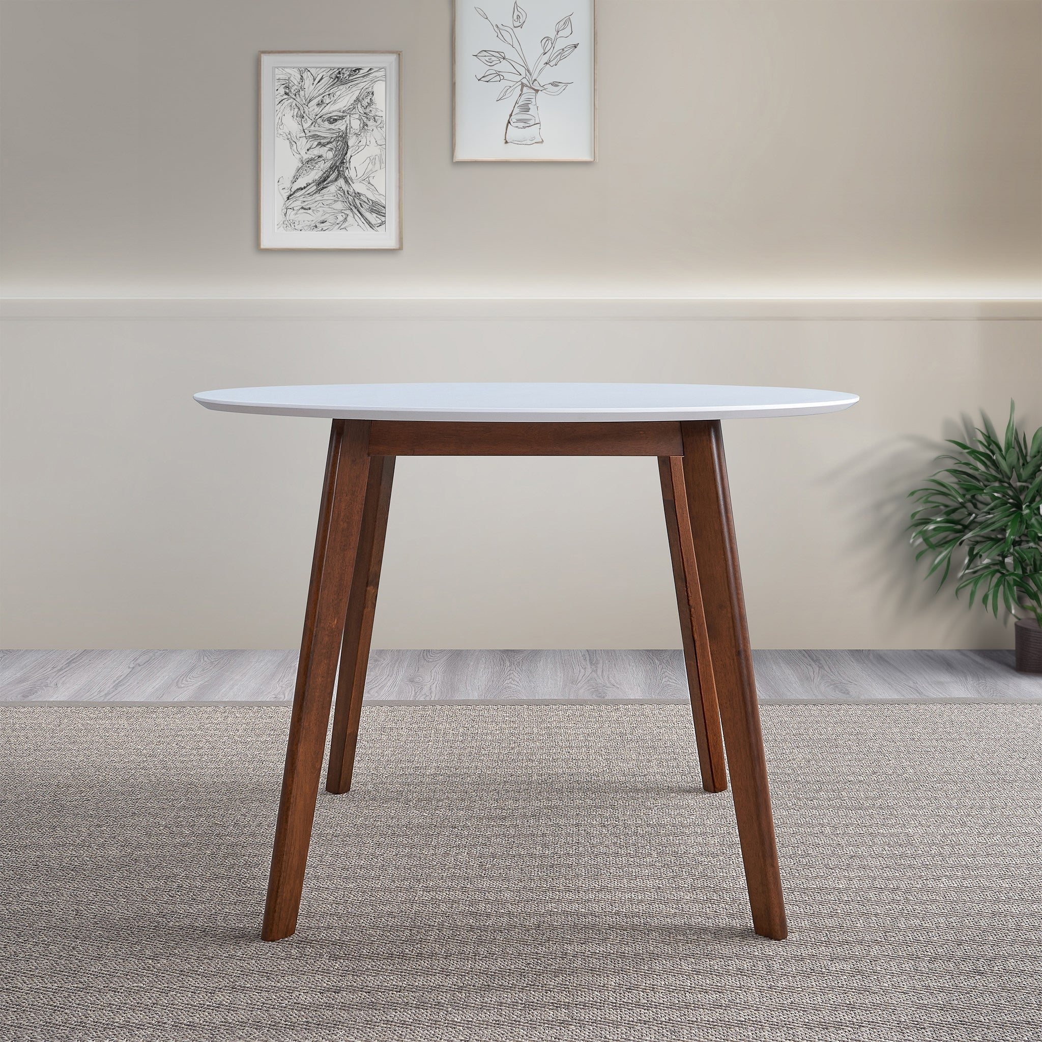 Minimalist Mid Century Modern Dining Table