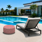 Outdoor Inflatable Ottoman 21"x21"x9"