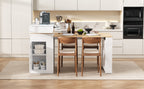 TREXM Extendable Dining Table with Folding Tabletop