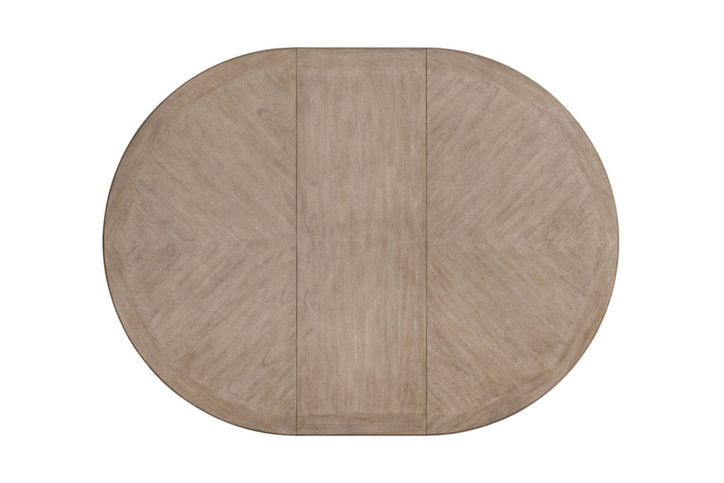 54" Round Dining Table with 18" Removable Leaf