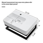 23.25"x15.75" Wall-Mounted Rectangular Ceramic Bathroom Sink