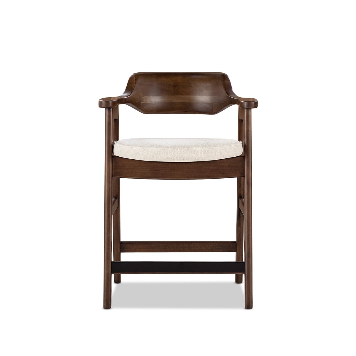 Hayes 26.5" Upholstered Reclaimed Pine Counter Stool