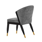 Ola Wood Chenille Dining Chair