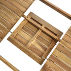 Extendable Acacia Wood Outdoor Dining Table