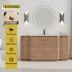 64'' Freestanding Bathroom Vanity with Ceramic Sink
