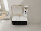 48 Inch Wall-Mounted Bathroom Vanity with Sink