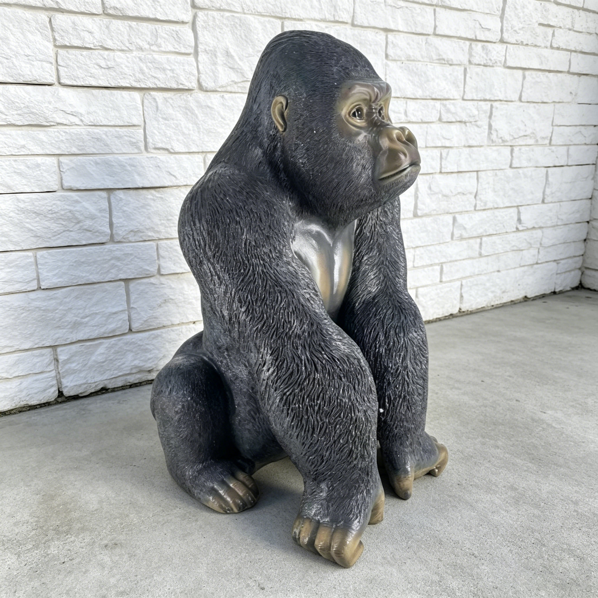26.38" High Realistic Gorilla Figurine