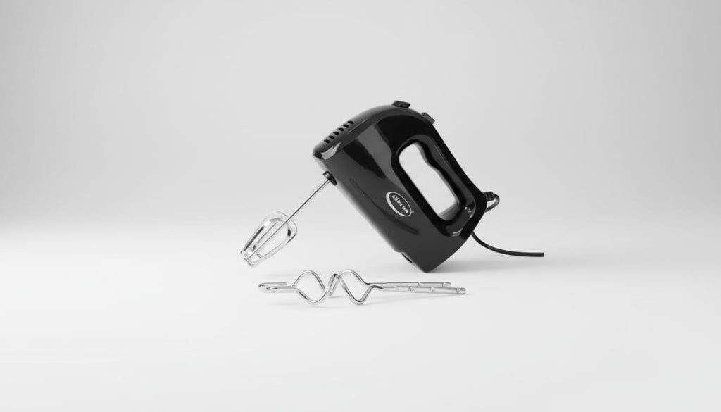 250-Watt 5 Speed Electric Hand Mixer with Whisk Attachment & Traditional Beaters