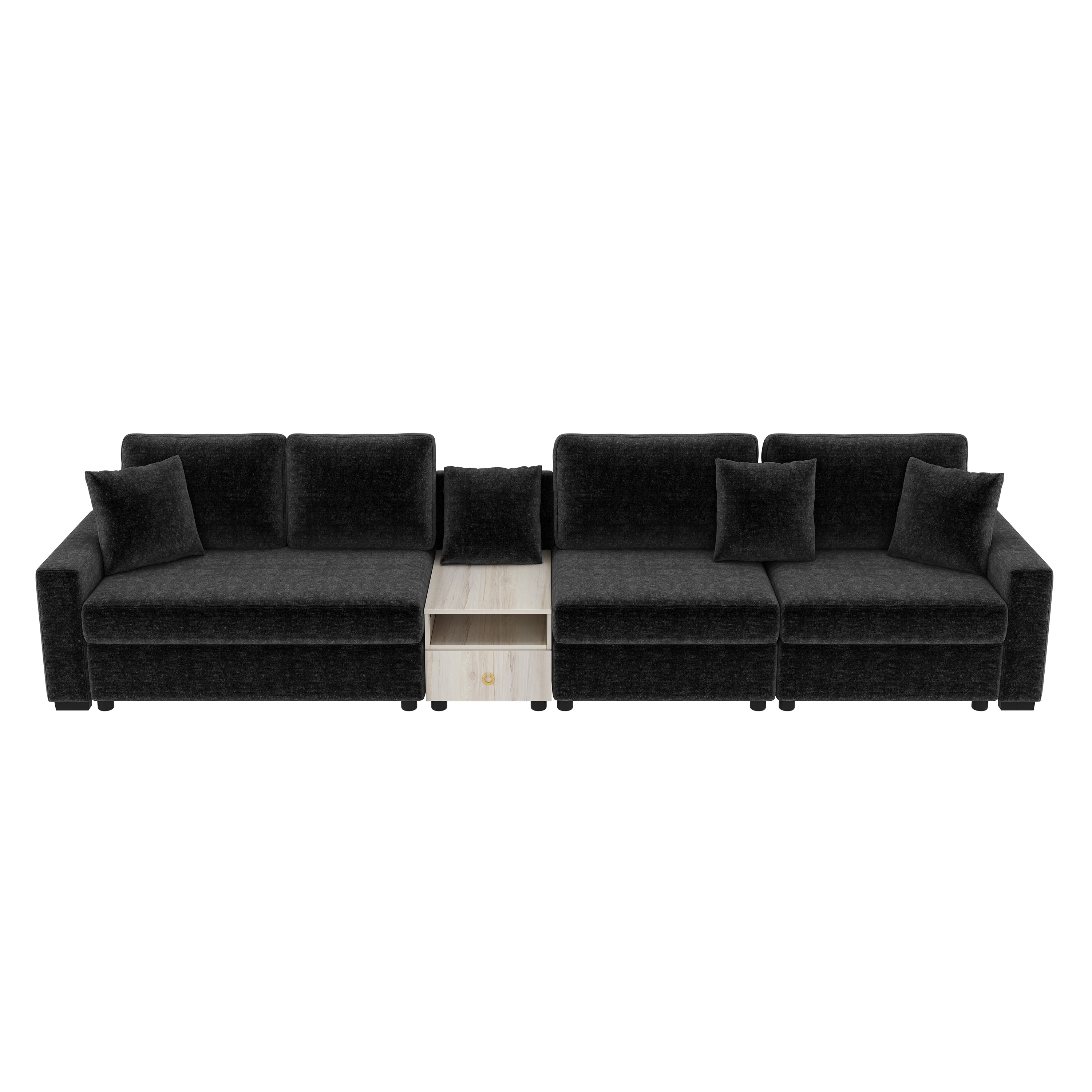 Modern Sofa Couch 132.5" Modular Sofa