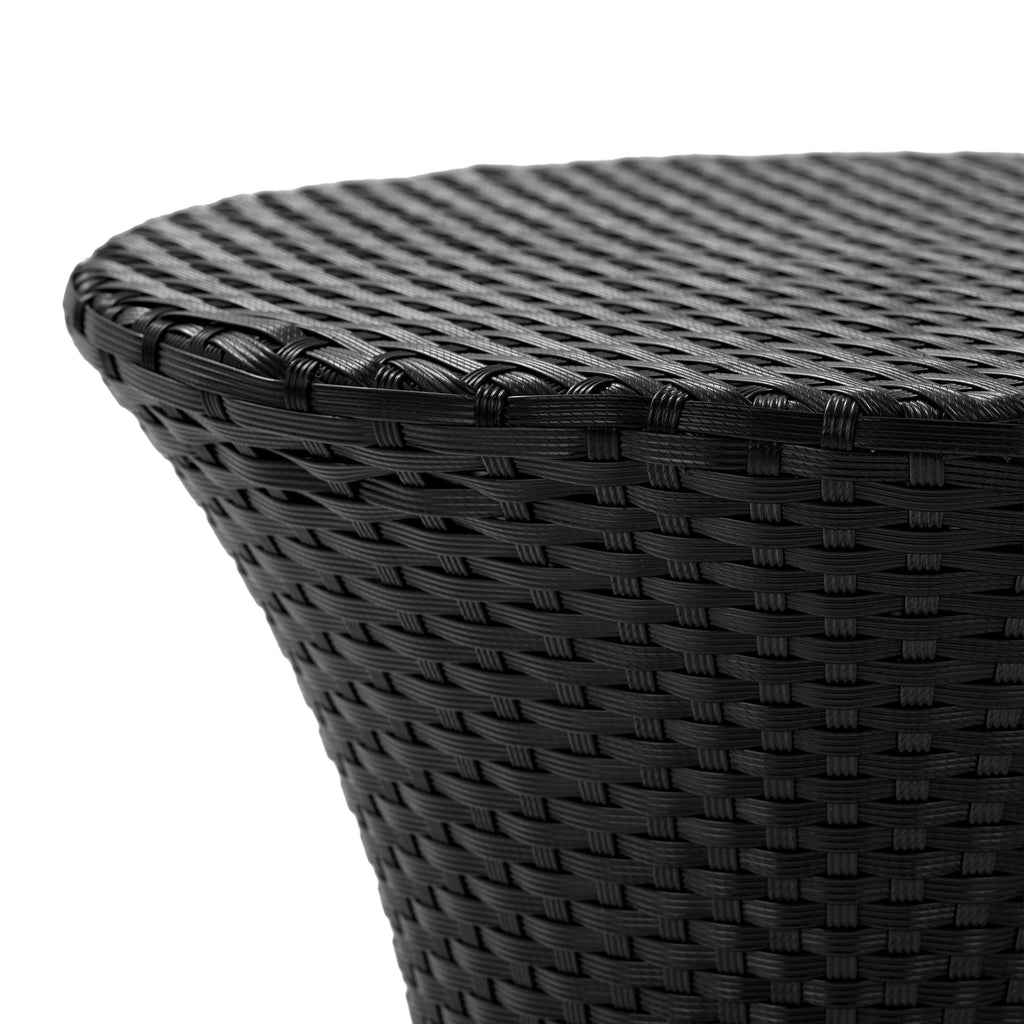 KONO Hourglass Rattan Table with No Glass Top