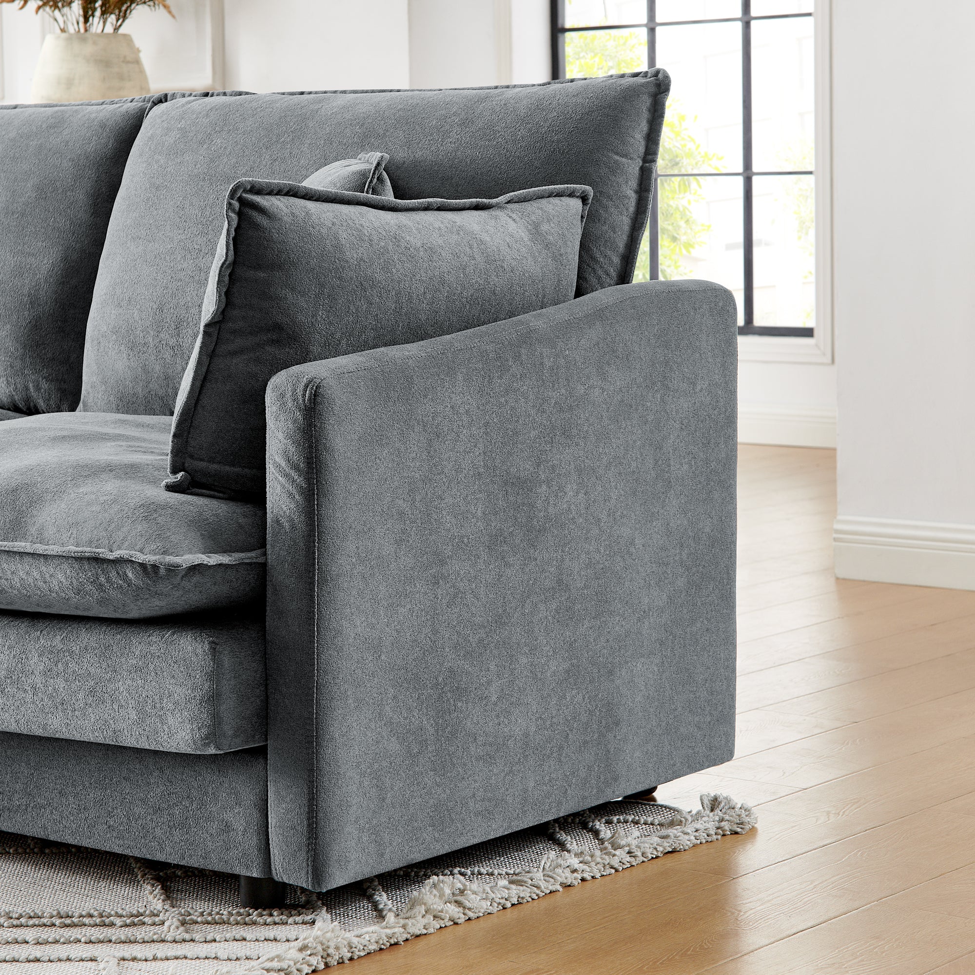 Modern Home Living Room L-Shaped Sectional Sofa