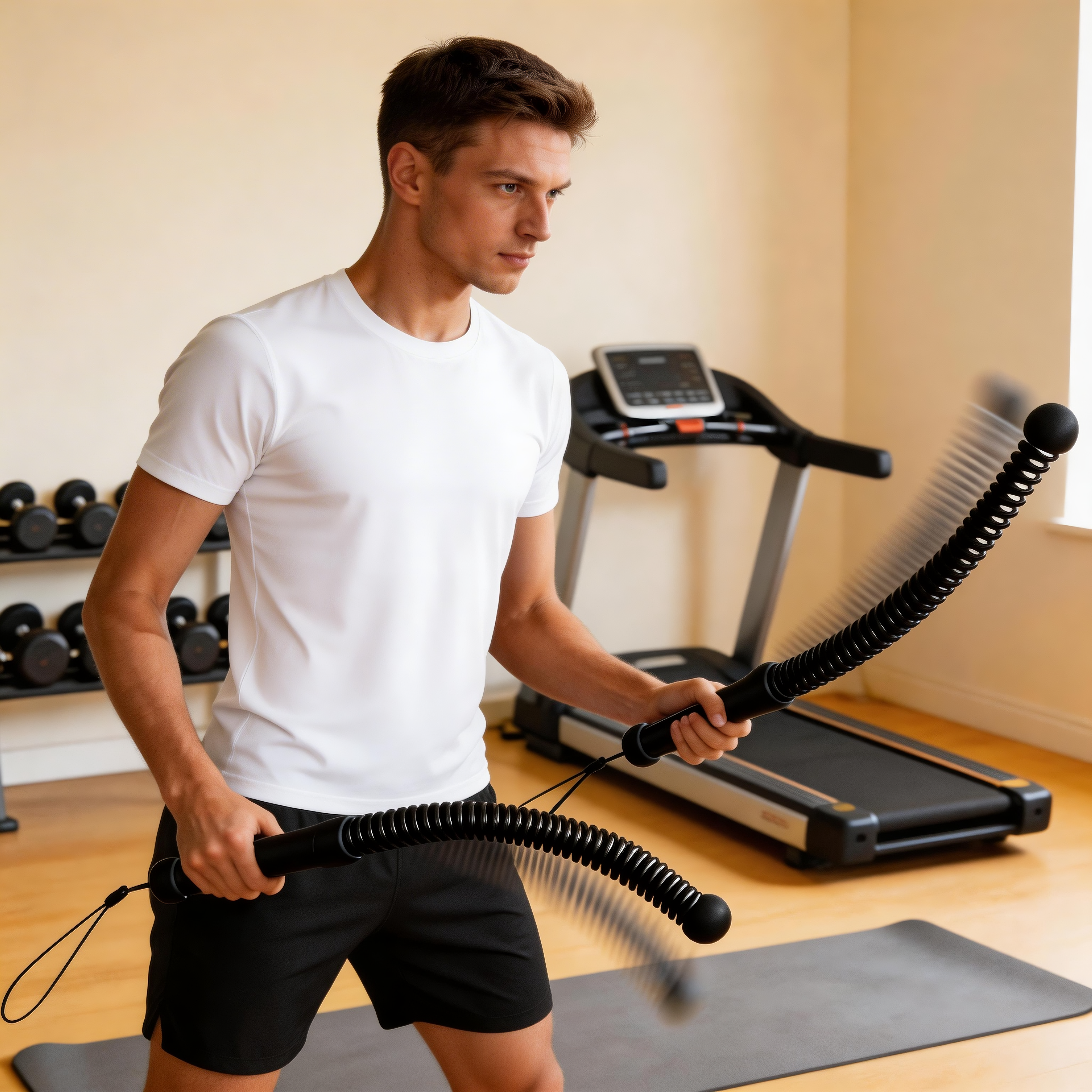 Pack Cordless Battle Ropes for Indoor Workout