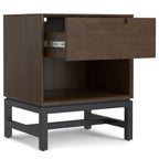 Banting 20 Inch Wide Solid Wood Mid Century Nightstand