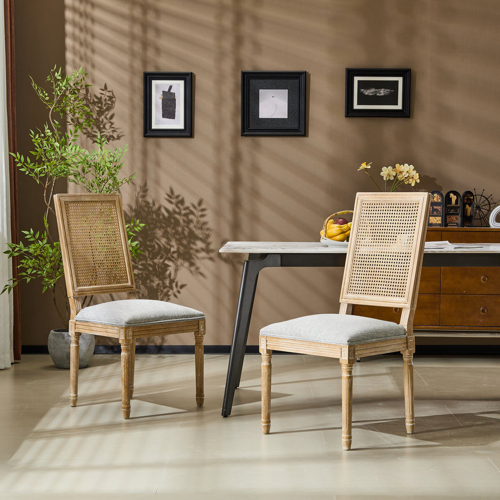 Set of 2 French Country Dining Chairs