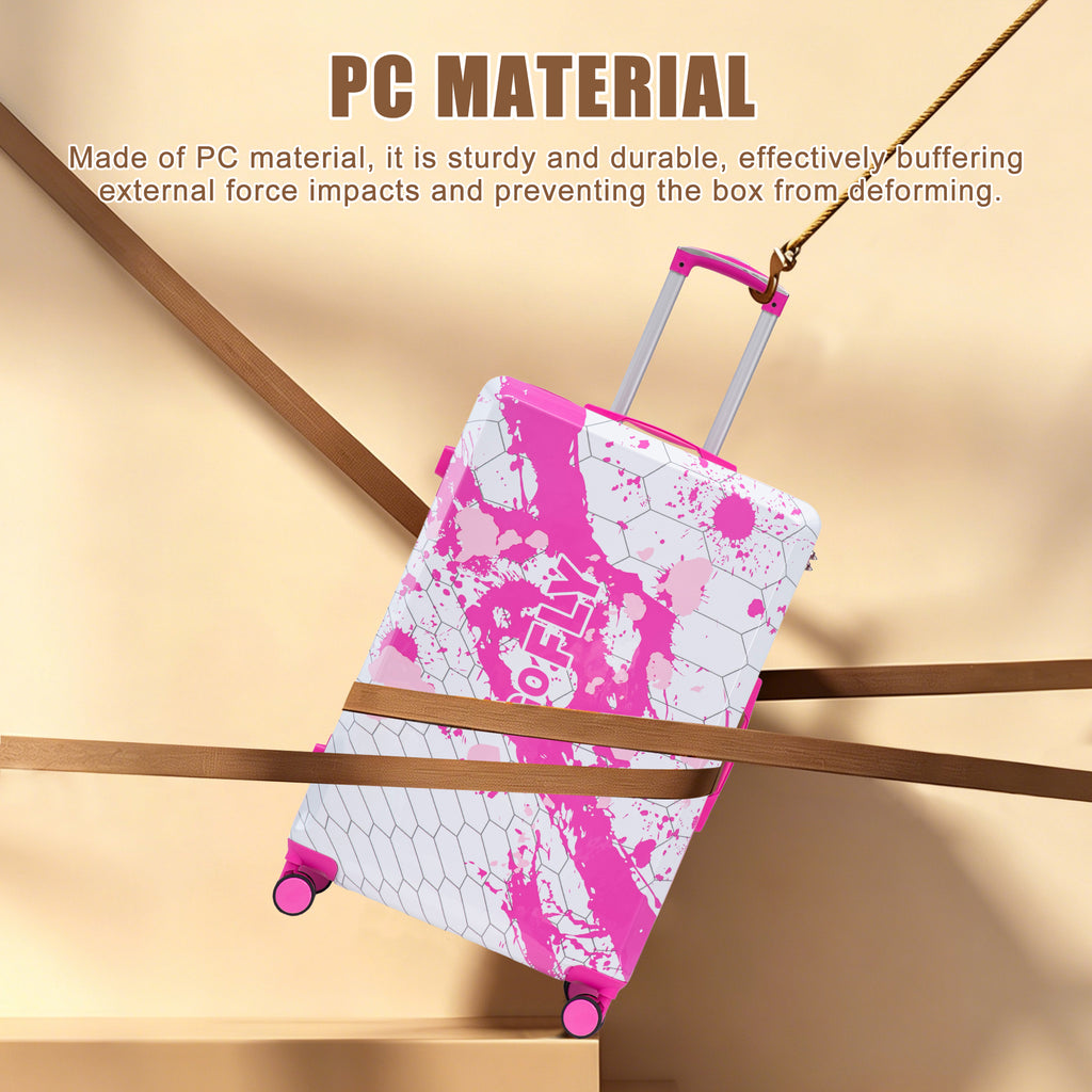 28 Inch PC Spinner Wheel Luggage - Pink
