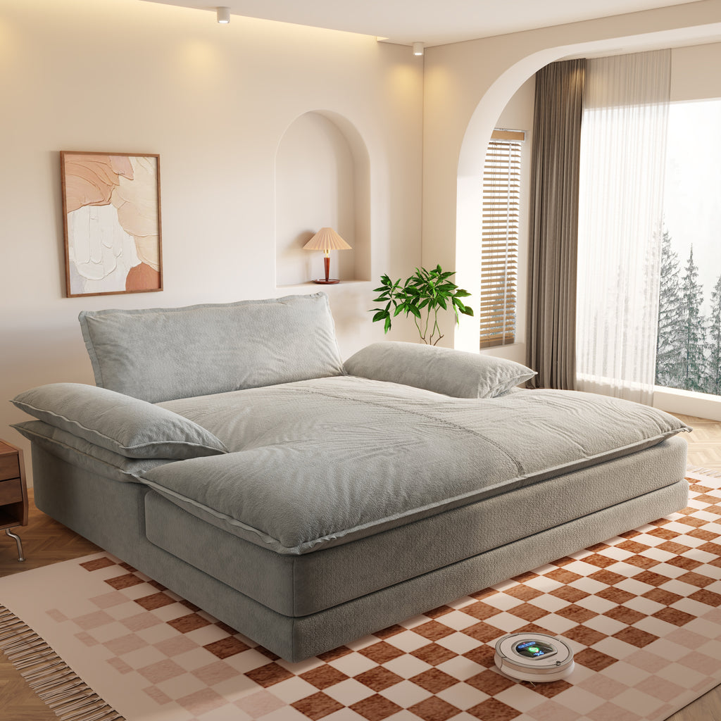 Modern Oversized Double Chaise Lounge Chair