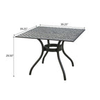 Cayman Arch Mesh 39in Square Table