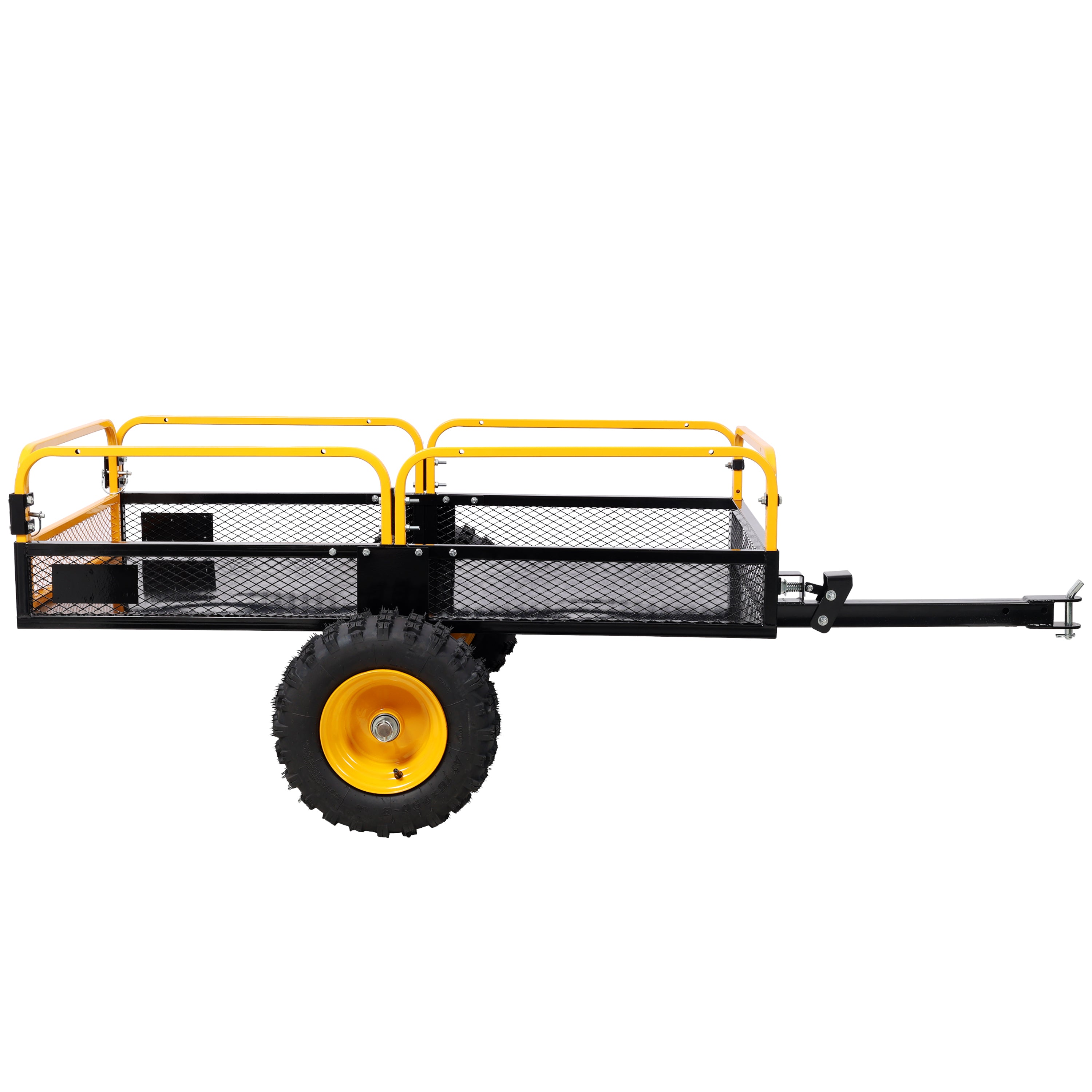 Heavy-Duty Tow-Behind Dump Cart 1000 lbs Load Capacity