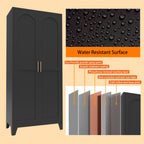 71'' 2 Shapely Doors Cabinet