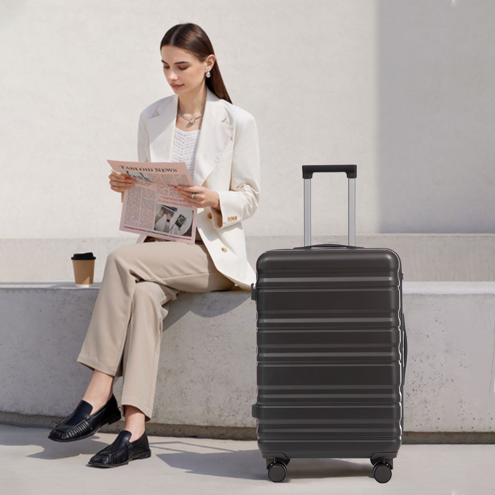 Hifine Tourist 20"/24"/28" 3-Piece ABS Spinner Luggage Set