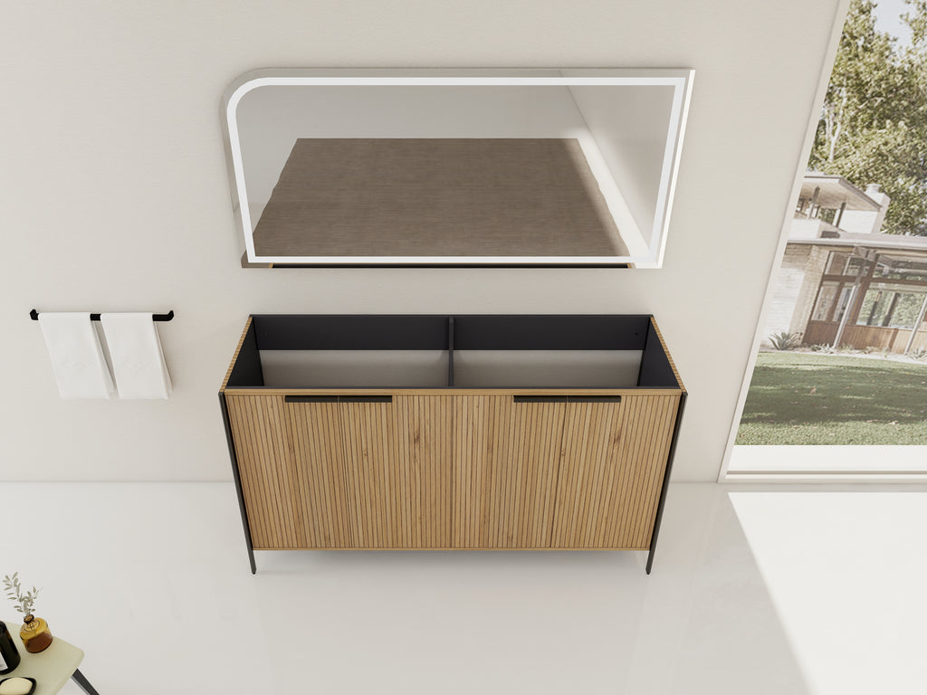 60" Freestanding Bathroom Vanity (KD-Packing) - Excluding Sink