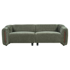 87.4" Modern Minimalist Curved Block Sofa