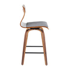 Folia 26" Mid-Century Modern Fixed Height Counter Stool