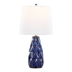 Hex 20" Contemporary Ceramic Accent Lamp in Estate