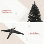 Slim Xmas Tree with Plastic Stand, 5' Artificial Pencil Christmas Tree