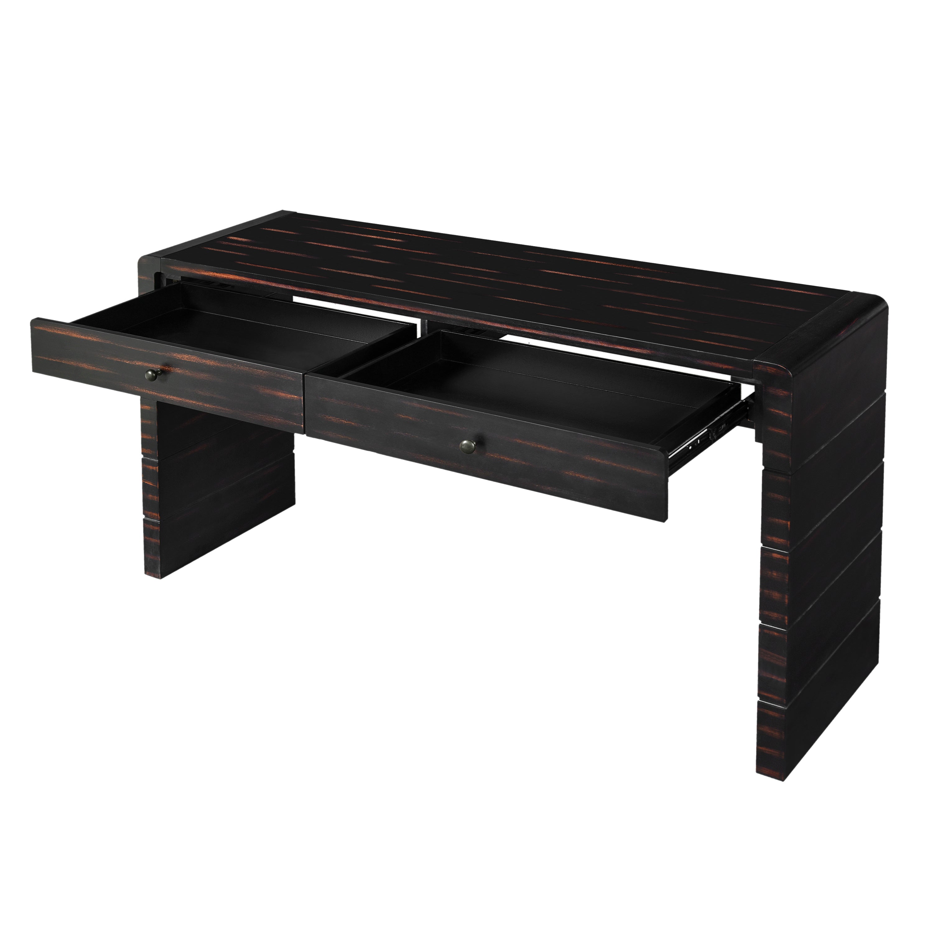 Curved Console Table with Storage