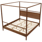 Solid Wood Canopy Bed Frame – King Size
