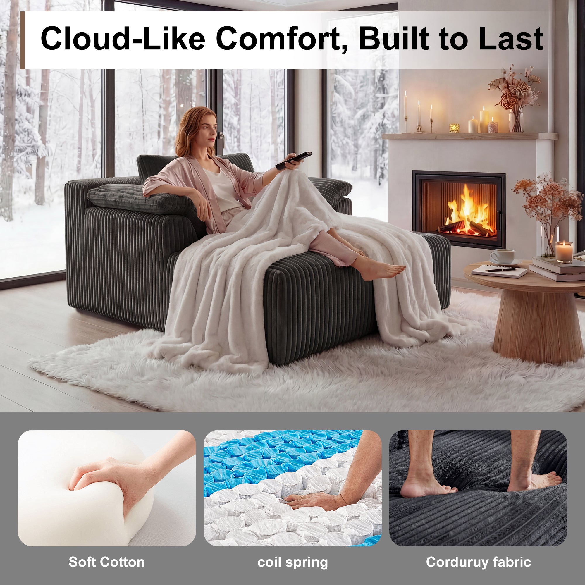 60 Inch Chaise Lounge Chair Indoor