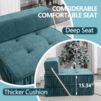 Green Folding Sofa - Futon Sleeper Chair