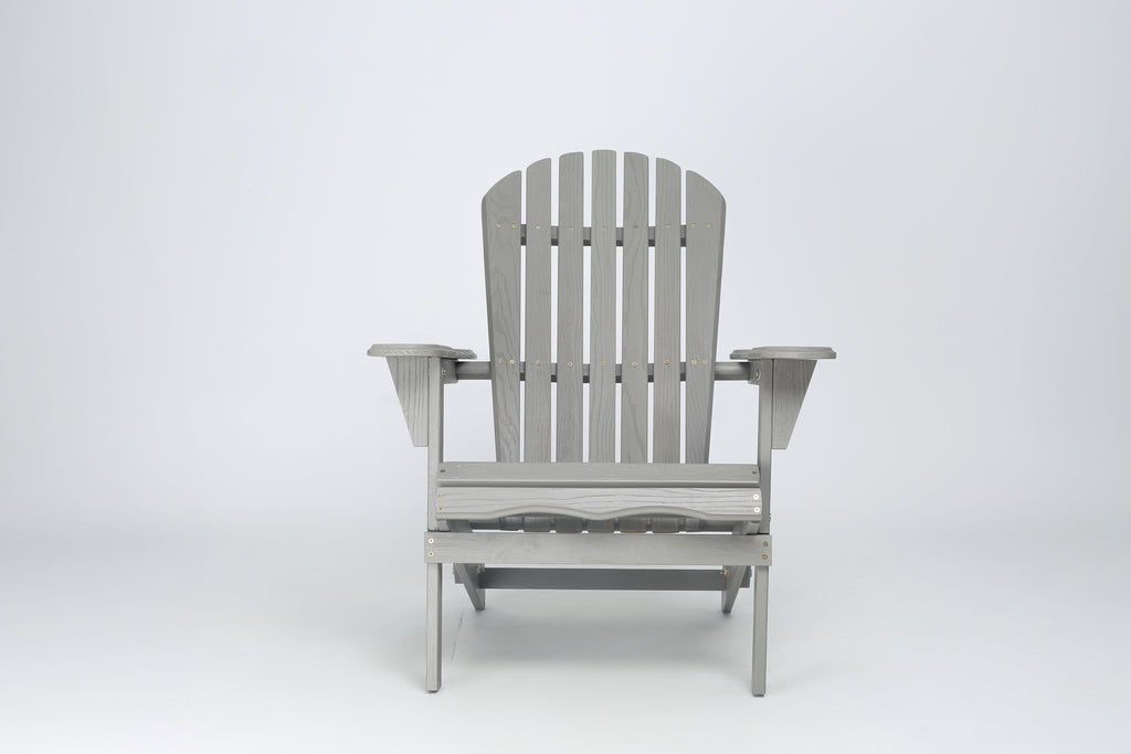 Wood Lounge Patio Chair Set of 2 - Solid Cedar Wood
