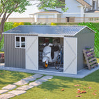 12x10 FT Outdoor Storage Shed Metal