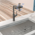 360° Pull-Down Kitchen Faucet with 4 Spray Modes