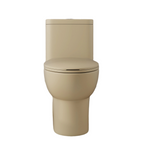 Tornado Flush One-Piece Toilet with Comfort Chair Seat - Khaki