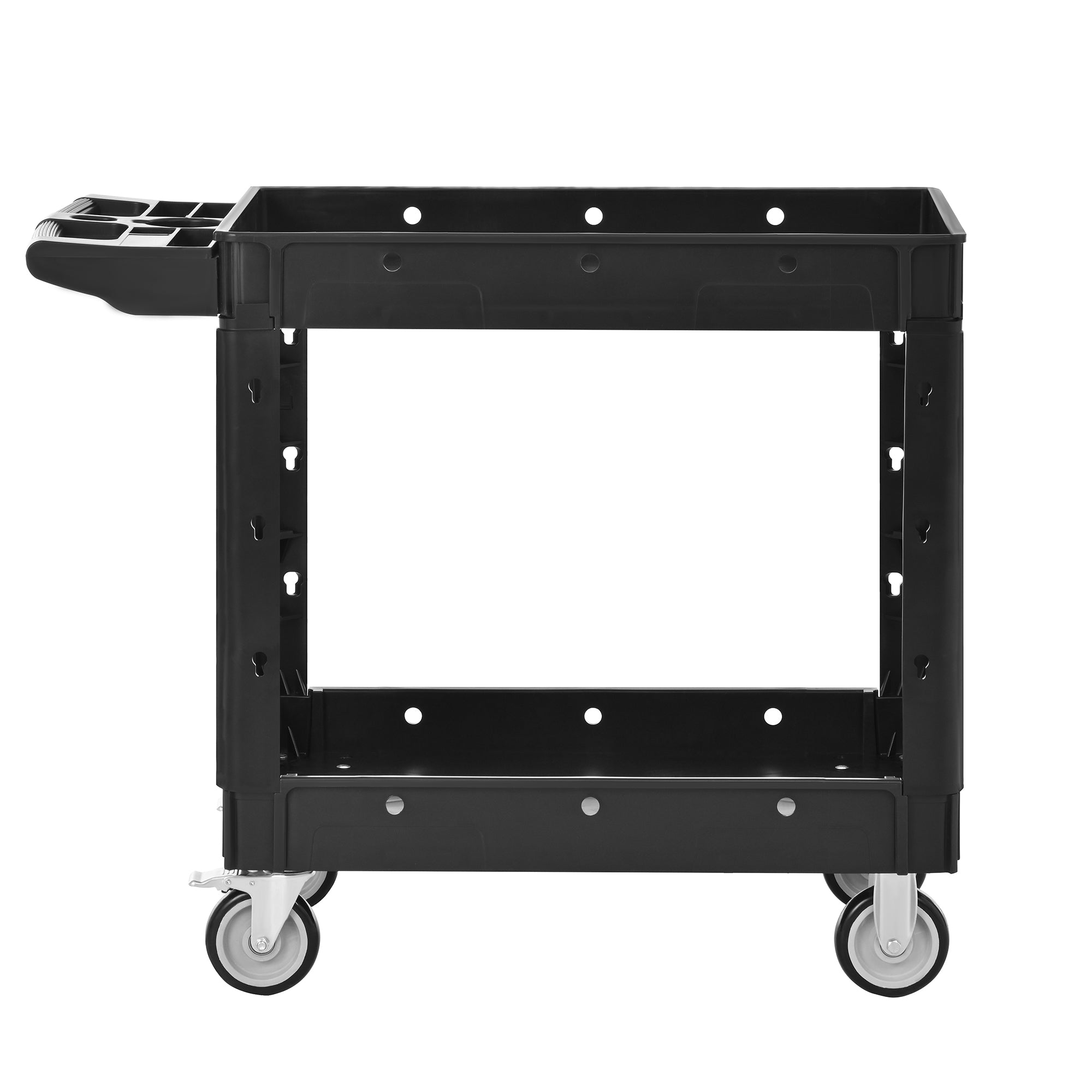 Two-Shelf Utility Cart with Wheels