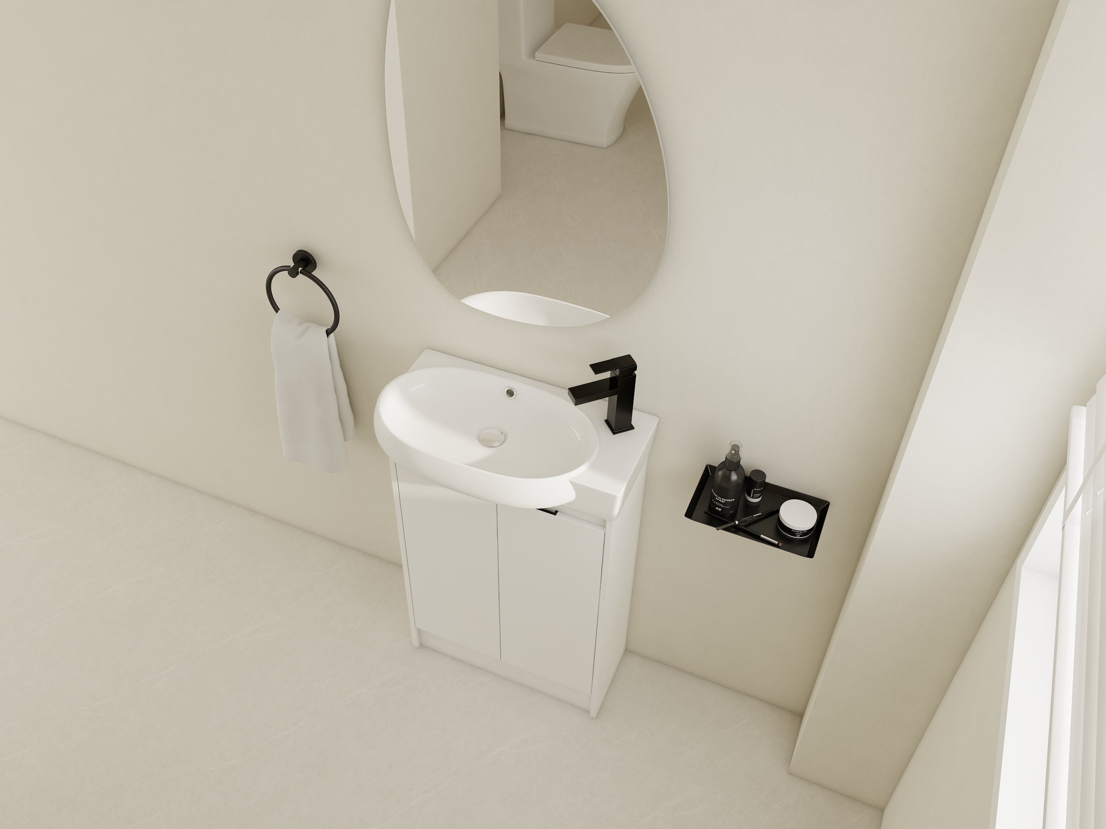 23" Freestanding Bathroom Vanity with Sink