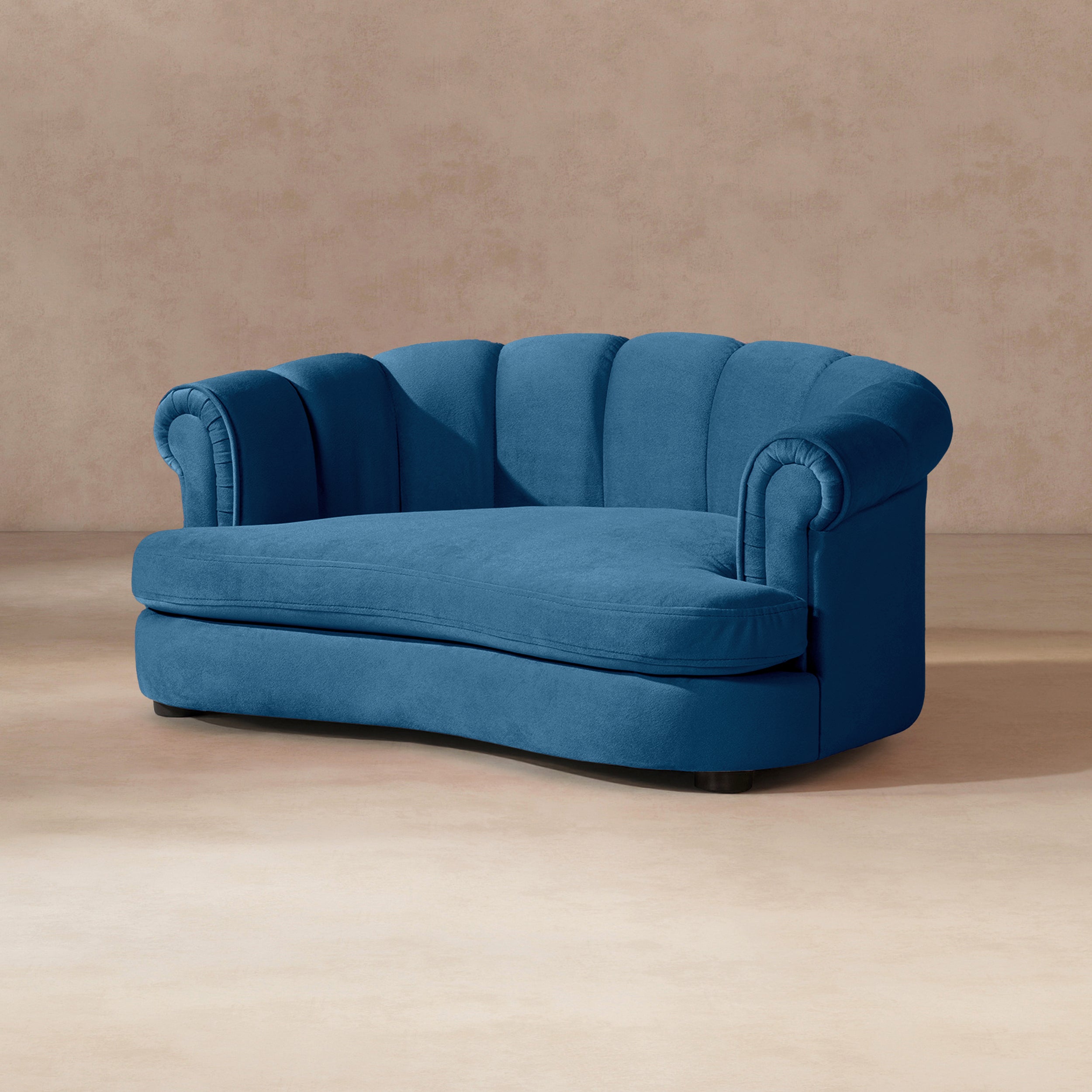Halle 35.5" Rolled Arm Channel-Tufted Dog Sofa Bed