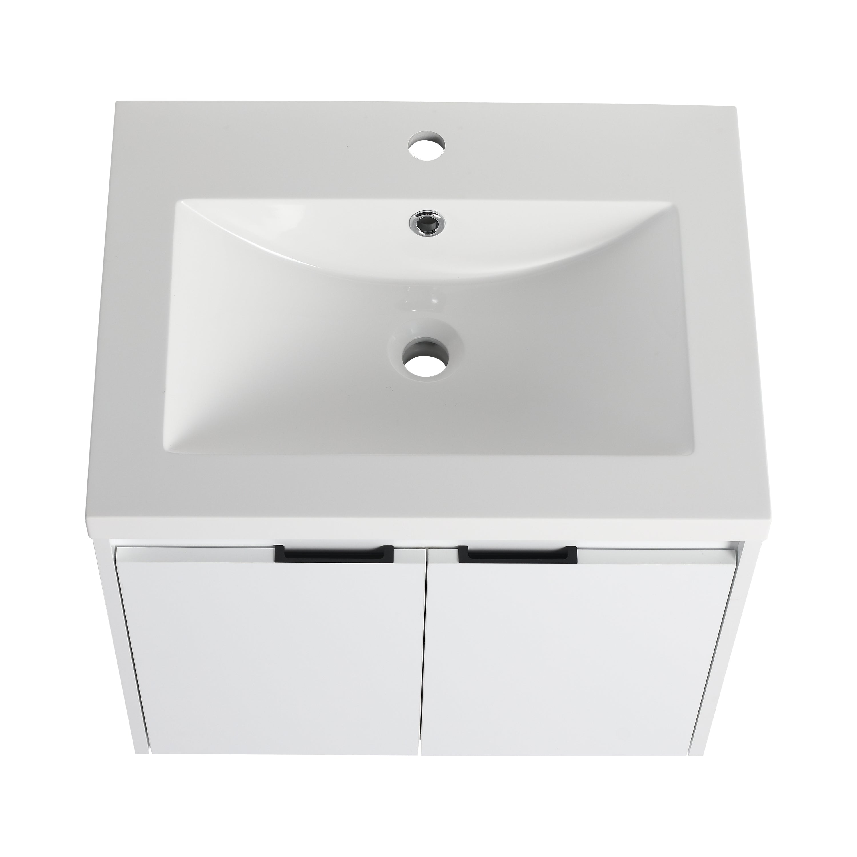24" Bathroom Vanity With Resin Sink