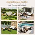 Aluminum Frame Large 4-Piece Outdoor Patio Furniture Set